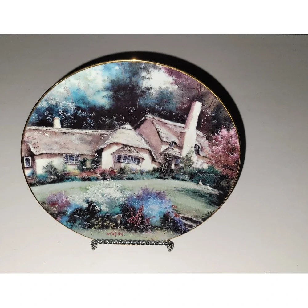 Lorna Doone Cottage Plate‎ by Marty Bell